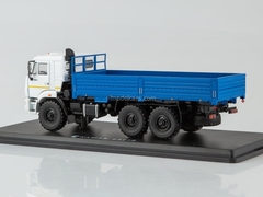 KAMAZ-43118 6x6 flatbed truck restyling white-blue 1:43 Start Scale Models (SSM)