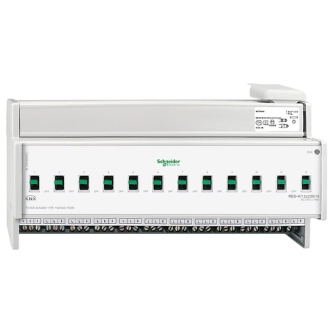 Актор выключателя REG-K/12X230/16 с ручным управлением. Merten. MTN648493