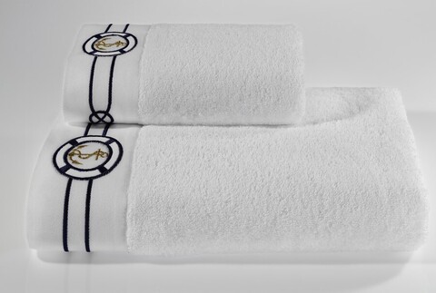Полотенце 50x100 Soft Cotton Marine белое