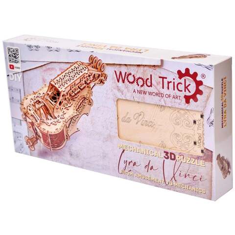 Лира Да Винчи от WoodTrick - Сборный музыкальной инструмент из дерева, деревянный конструктор, 3D пазл, сборная модель