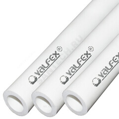 Труба PP-R белая Дн 25х4,2 Ру20 SDR6 Т<80С L=2м VALFEX 101020252 .
