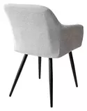 фото 3 Стул BRANDY WZ2042-19 галечный серый фактурный велюр/ черный каркас М-City на profcook.ru