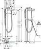 Hansgrohe Finoris 76445700 Напольный смеситель для ванны (белый матовый)