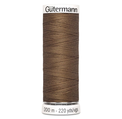 Нить Sew-All 200 м, Gutermann, 124 золотисто-коричневый
