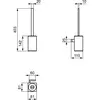 Ideal Standart T4494A5 CONCA Туалетная щетка с держателем, для настенного монтажа, квадратный дизайн
