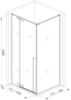 Aquanet 243628 AE-AXC10MZ-S-С  Aquanet IDEAL, ограждение 1000x1000мм, хром, прозр. 8мм (243628)