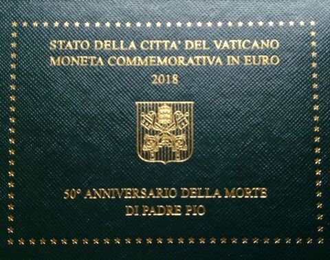 2 евро 2018 Ватикан - 50 лет со дня смерти святого Папы Пио