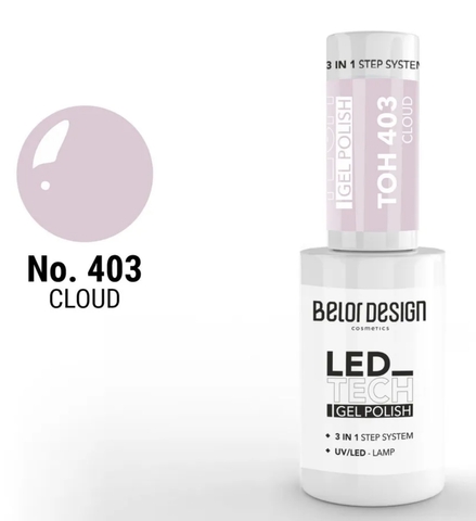 Лак-гель для ногтей Led Tech, тон 403 (Belor Design)