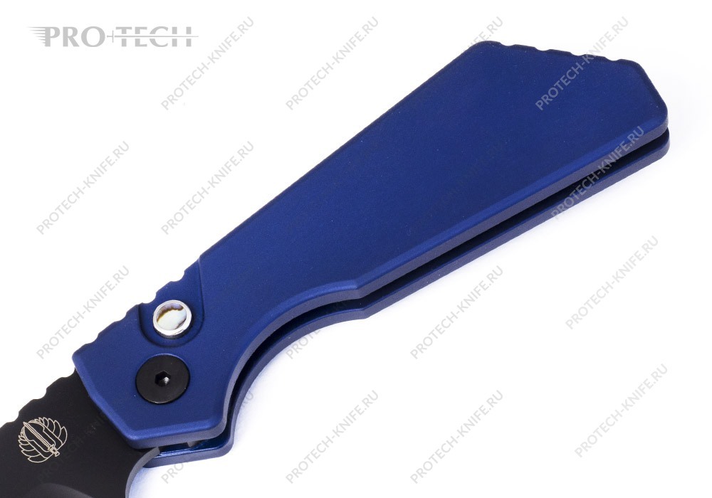 Нож Pro-Tech Strider PT Plus Smooth Midnight Blue Handles Abalone Magnacut - фотография 
