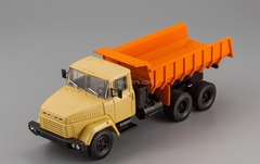 KRAZ-6510 dump truck 1985-1994 beige-orange 1:43 Nash Avtoprom