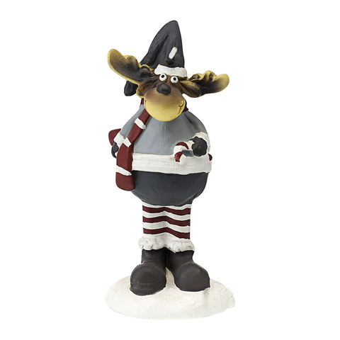 Свеча декоративная 12.3см Tkano New Year Essential Festive Moose