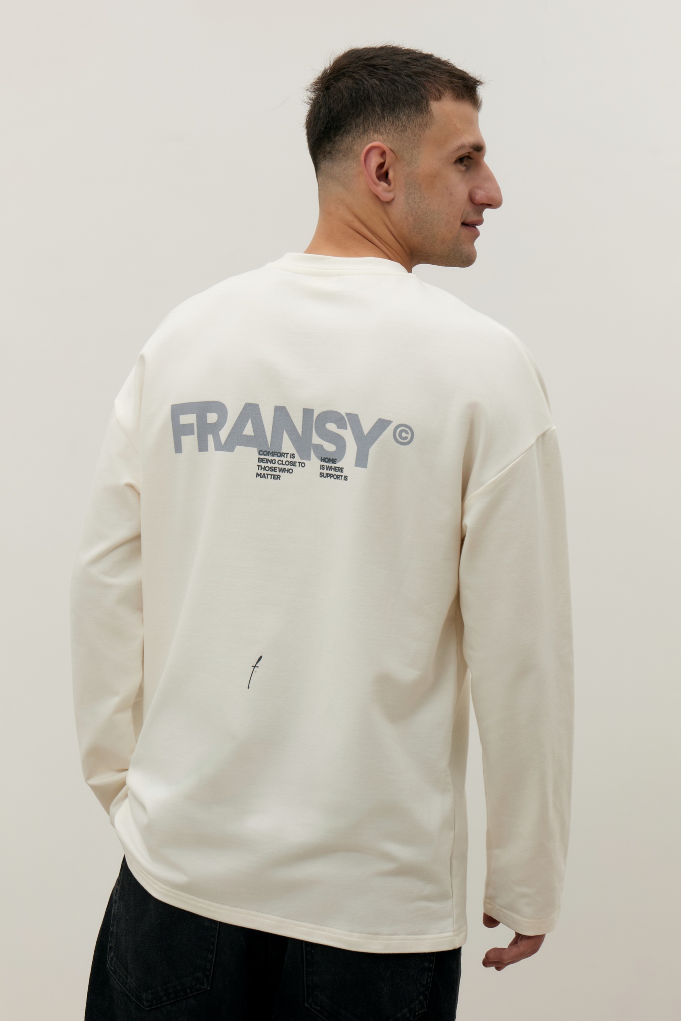 Лонгслив FRANSY MAN, молочный