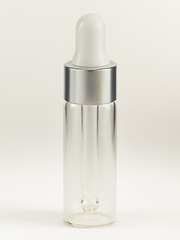 Прозрачный стеклянный флакон с пипеткой 5 мл. Пробник