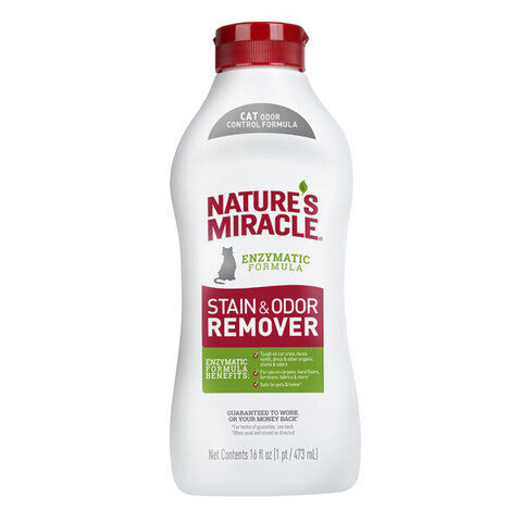 Nature's Miracle Cat Stain&Odor Remover уничтожитель пятен и запахов для кошек 473 мл