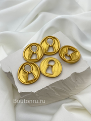 Пуговицы Скиапар. золотистые 