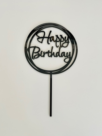 Топпер Birthday4 пл.черный
