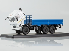 KAMAZ-43118 6x6 flatbed truck restyling white-blue 1:43 Start Scale Models (SSM)