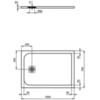 Душевой поддон 100х70 см Ideal Standard Ultraflat S K8218FR