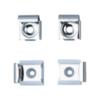 Delabie 577 Набор из 4 фиксирующих скоб, полир. нержав. сталь