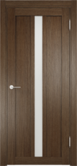 Дверь ЭКО 01, покрытие — экошпон / Цвет Венге мелинга / Остекление "Сатинато" / Двери Верда