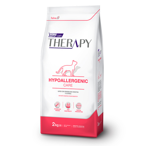 Vitalcan Therapy Feline Hypoallergenic Care 2 кг для кошек с аллергией Виталкан