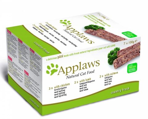 купить  Applaws Cat Pate MP Chicken, Lamb & Salmon набор паучей для кошек 