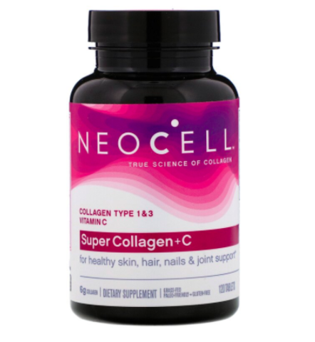 Neocell, Super Collagen + C, 120 растительных таблеток