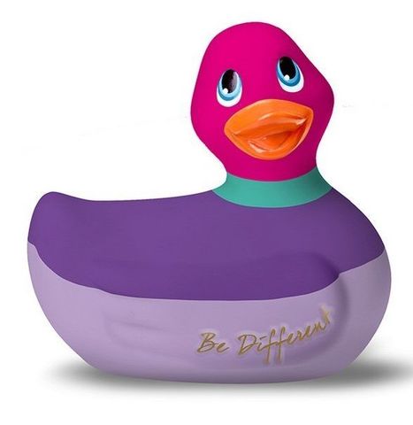 Фиолетово-розовый вибратор-уточка I Rub My Duckie 2.0 Colors - Big Teaze Toys 27374