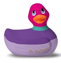 Фиолетово-розовый вибратор-уточка I Rub My Duckie 2.0 Colors - 