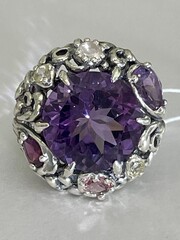 Эвридика аметист (кольцо из серебра)