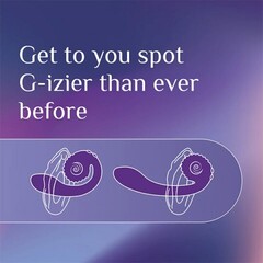 Вибратор  с двойной стимуляцией Snail Vibe Gizi, фиолетовый