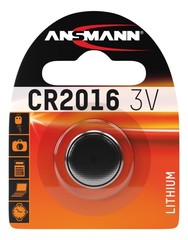 Батарейка литиевая CR2016 ANSMANN 3V