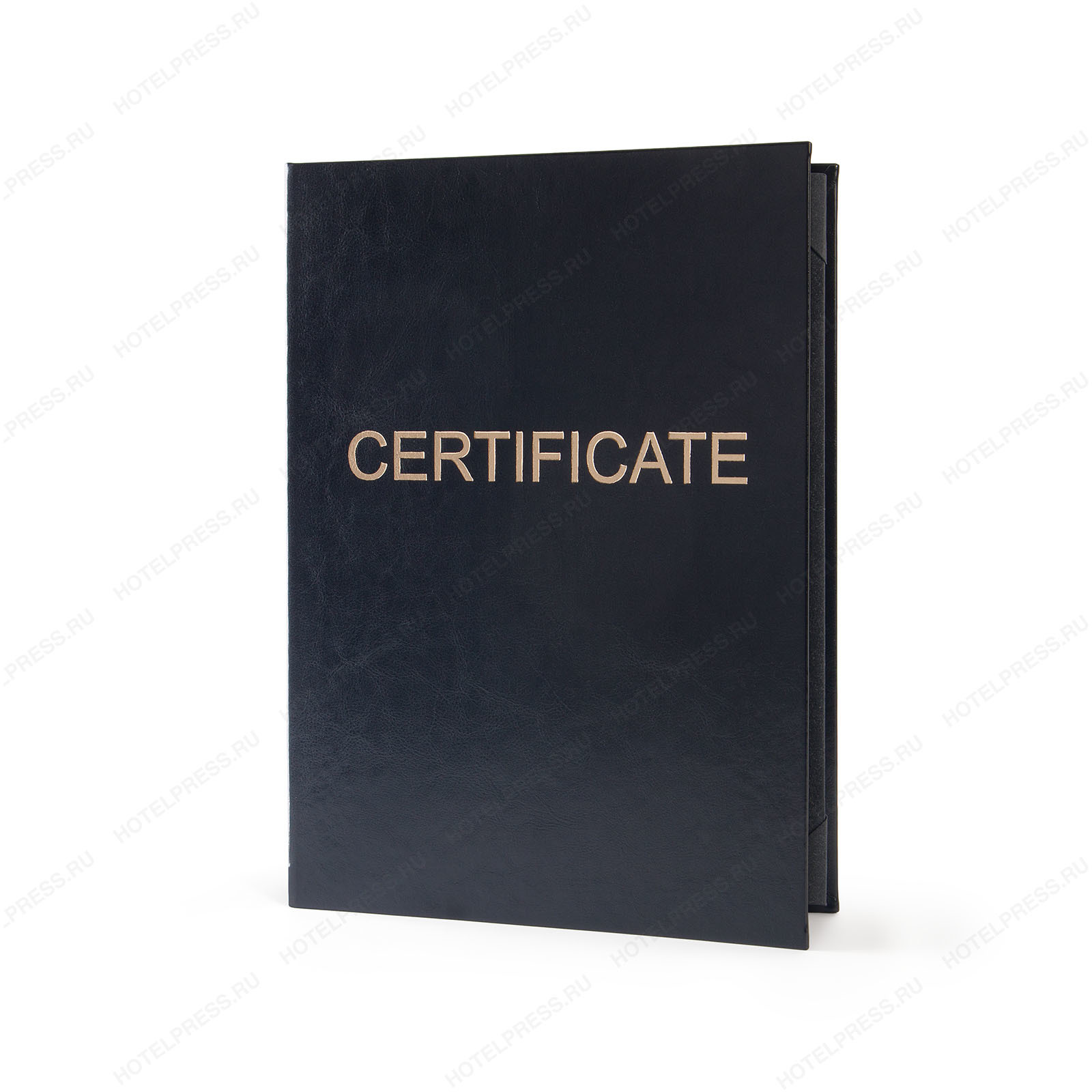 Обложка для сертификата формата А4 из эко кожи с золотым тиснением
