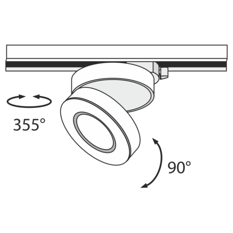 Трековый светильник Technical Magic TR006-1-12W3K-B4K