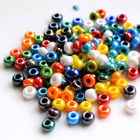 Бисер чешский полосатый Preciosa 391-99001-8, размер 8/0