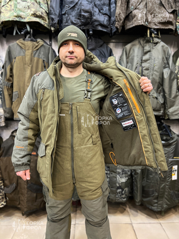Костюм зимний PRIDE Магнум -45°C, полукомбинезон, Исландия, хаки