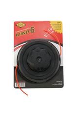 Головка триммерная серия WIND DDE Wind 6 безразборная смена корда (М10х1,25 мм левая,+адаптор М10х1,0 мм левая) (640-148)