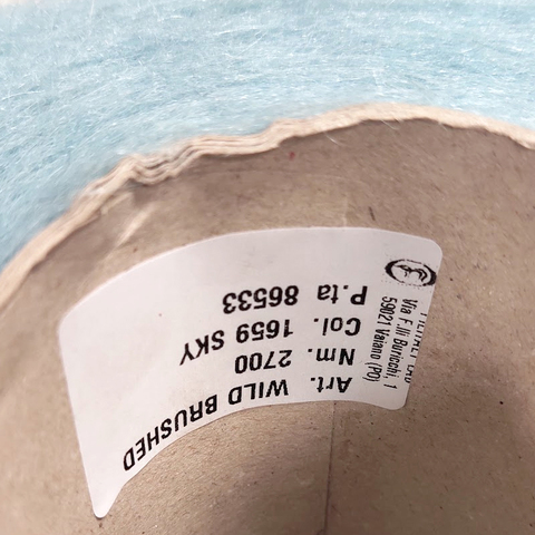 Вспушенная альпака c мериносом Filitaly Lab / WILD BRUSHED 270 серо-голубой