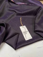 Вискоза с купро подкладочная жаккардовая, с узором (70%вискоза/30%купро, Аметистовый сумрак/узор ромбы, 140, 80 гр/м2)