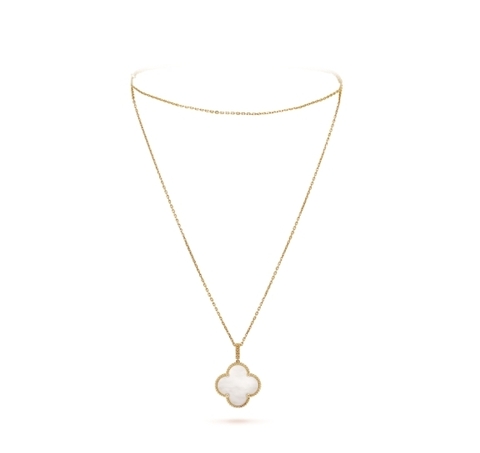 Винтажное длинное колье Van Cleef & Arpels Alhambra