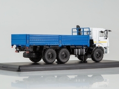 KAMAZ-43118 6x6 flatbed truck restyling white-blue 1:43 Start Scale Models (SSM)