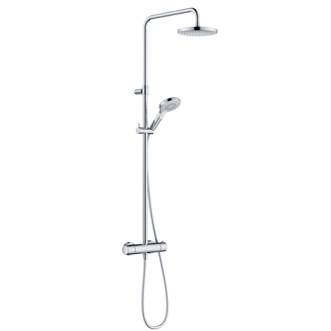 Kludi 69 079 05-00 Душевая система для душа, с терм., Ø200/117 мм, 1/3 режима