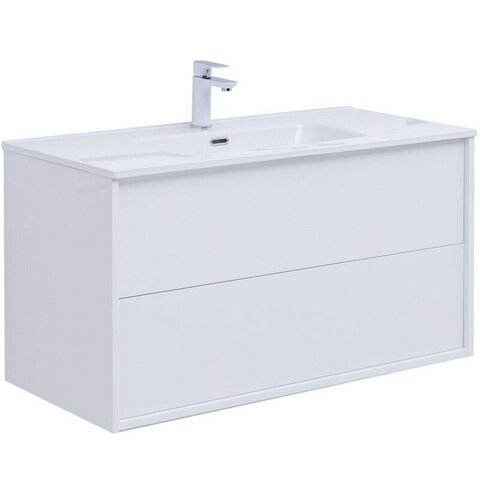 Aquanet 287542 Тумба Lino 80 (Flat) белый глянец (287542)