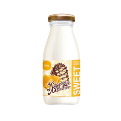 Кедровое молочко с Медом / 200 мл / Стеклобутылка / Сава