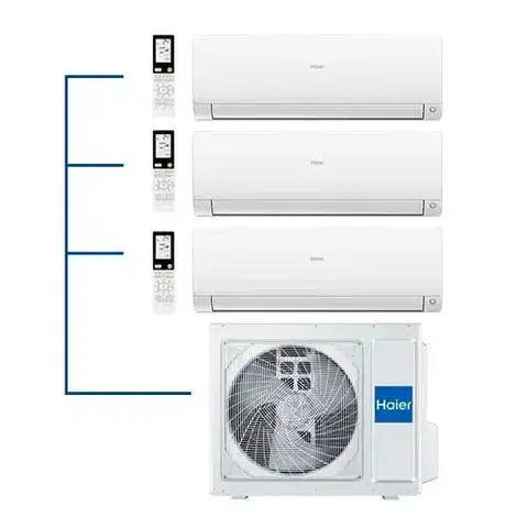 Мульти сплит-система Haier 3 Х AS25S2SF3FA-W / 3U55S2SR5FA на 3 комнаты 25+25+25 м2