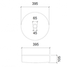 Abber AK2301GG Раковина накладная стеклянная Abber Glas AK2301GG золото