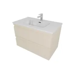 Aquatek AQ77080-LC AQ77080-LC Комплект мебели:Тумба 80см ВЕГА с раковиной AQ0480-00, 2 ящика, цвет капучино светлый фото