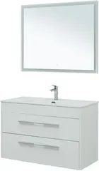 Aquanet 281160 Набор мебели Августа 100 (Flat) цв.белый глянец (281160) фото