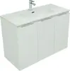 Aquanet 274138 Тумба с раковиной Алвита new 100 подвесная 3 дв. цв.белый матовый (274138)