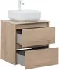 Aquanet 287901 Компл.2 - Тумба Nova Lite 60 2 ящ. цв. дуб крафт (287901)